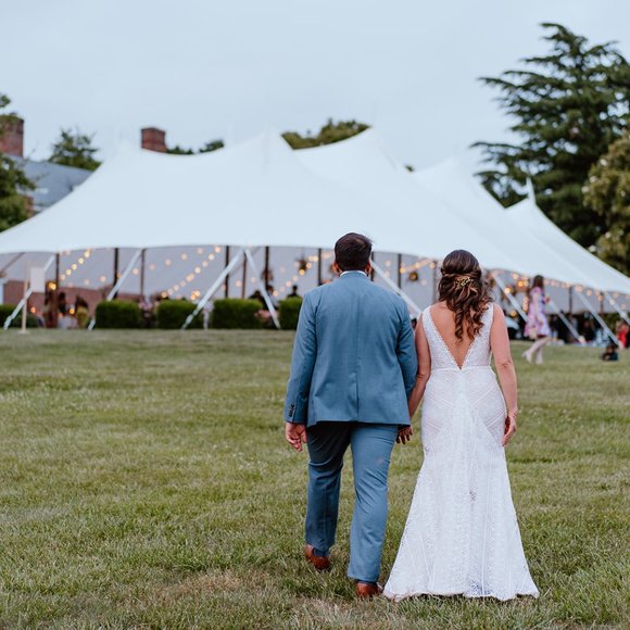 BHLDN Rish Lola gown - boho crochet lace wedding gown with train - Picture 4 of 6